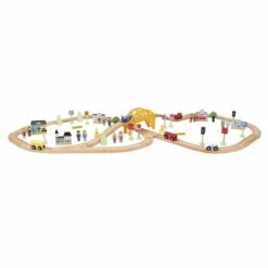 Wood’ N Play - Circuito De Tren Ciudad 80 Piezas