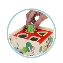Woomax - Disney - Cubo De Madera Con Formas Encajables -Juguetes Para Niños medias 1221