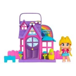Famosa - Casita Arcoíris Plegable Con Mini Muñeca Y Accesorios ㅤ