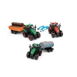 Superstar Motor & Co - Pack 3 Tractores Con Remolque