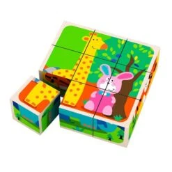 Puzzle De Madera Animales 9 Piezas