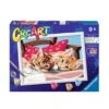 Ravensburger - CreArt Kit De Pintura Por Números: Gatitos En La Almohada Con Accesorios ㅤ