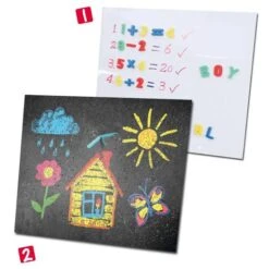 Creamania - Pizarra De Madera De Doble Cara -Juguetes Para Niños medias 1731