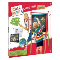 Creamania - Pizarra De Madera De Doble Cara -Juguetes Para Niños medias 1733
