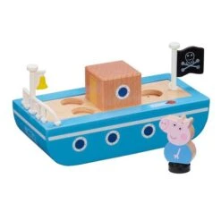 Bandai Peppa Pig - Barco De Madera Con Figura -Juguetes Para Niños medias 1763