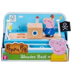 Bandai Peppa Pig - Barco De Madera Con Figura -Juguetes Para Niños medias 1765