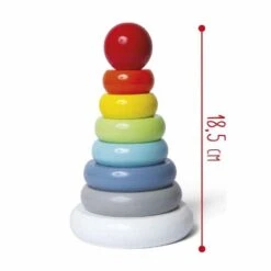 Wood’ N Play - Pirámide Arcoiris -Juguetes Para Niños medias 1790