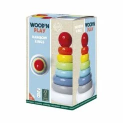Wood’ N Play - Pirámide Arcoiris -Juguetes Para Niños medias 1791