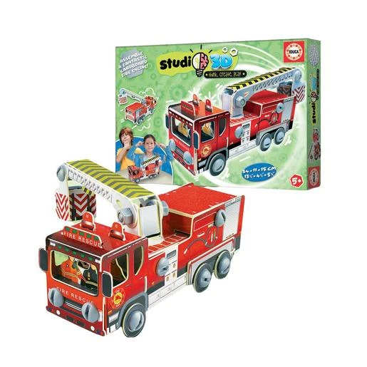 Educa Borrás - Camión De Bomberos - Puzzle Studio 3D 3 Educa Borrás - Camión De Bomberos - Puzzle Studio 3D