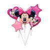 Minnie Mouse - Pack 5 Globos Bouquet -Juguetes Para Niños medias 2357