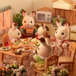 Sylvanian Families - Familia Conejo Chocolate -Juguetes Para Niños medias 2490