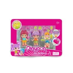 Famosa Pinypon - Pack 4 Figuras New Look 12 Famosa Pinypon - Pack 4 Figuras New Look -Juguetes Para Niños medias 2655