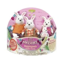 Woodzeez - Familia Conejo Hoppingood -Juguetes Para Niños medias 2681
