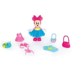 Minnie Mouse - Muñeca Minnie Fashion Fluffy Flamingo -Juguetes Para Niños medias 2775