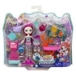 Barbie Enchantimals - Muñeca Con Tienda Y Accesorios - Royal Ocean Kingdom -Juguetes Para Niños medias 586