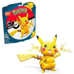 Mattel - Pokemon - Mega Construx Pokémon Pikachu Figura De Construcción Set ㅤ -Juguetes Para Niños medias 656