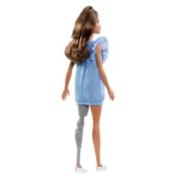 Barbie - Muñeca Fashionista Con Prótesis - Vestido Azul -Juguetes Para Niños medias 664