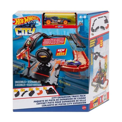 MATTEL Hot Wheels - Hot Wheels City Pista Con Piezas Para Construir Ciudad Y 1 Coche Incluido ㅤ 3 MATTEL Hot Wheels - Hot Wheels City Pista Con Piezas Para Construir Ciudad Y 1 Coche Incluido ㅤ