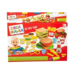 Creamania - Hamburguesas De Pasta De Modelar -Juguetes Para Niños medias 954